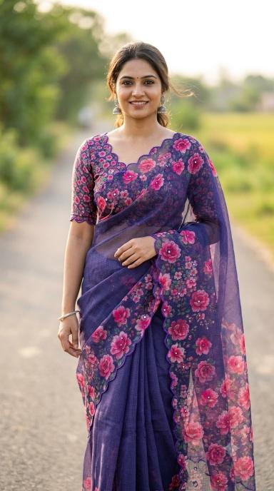 Svara fancy designer saree wholesale online